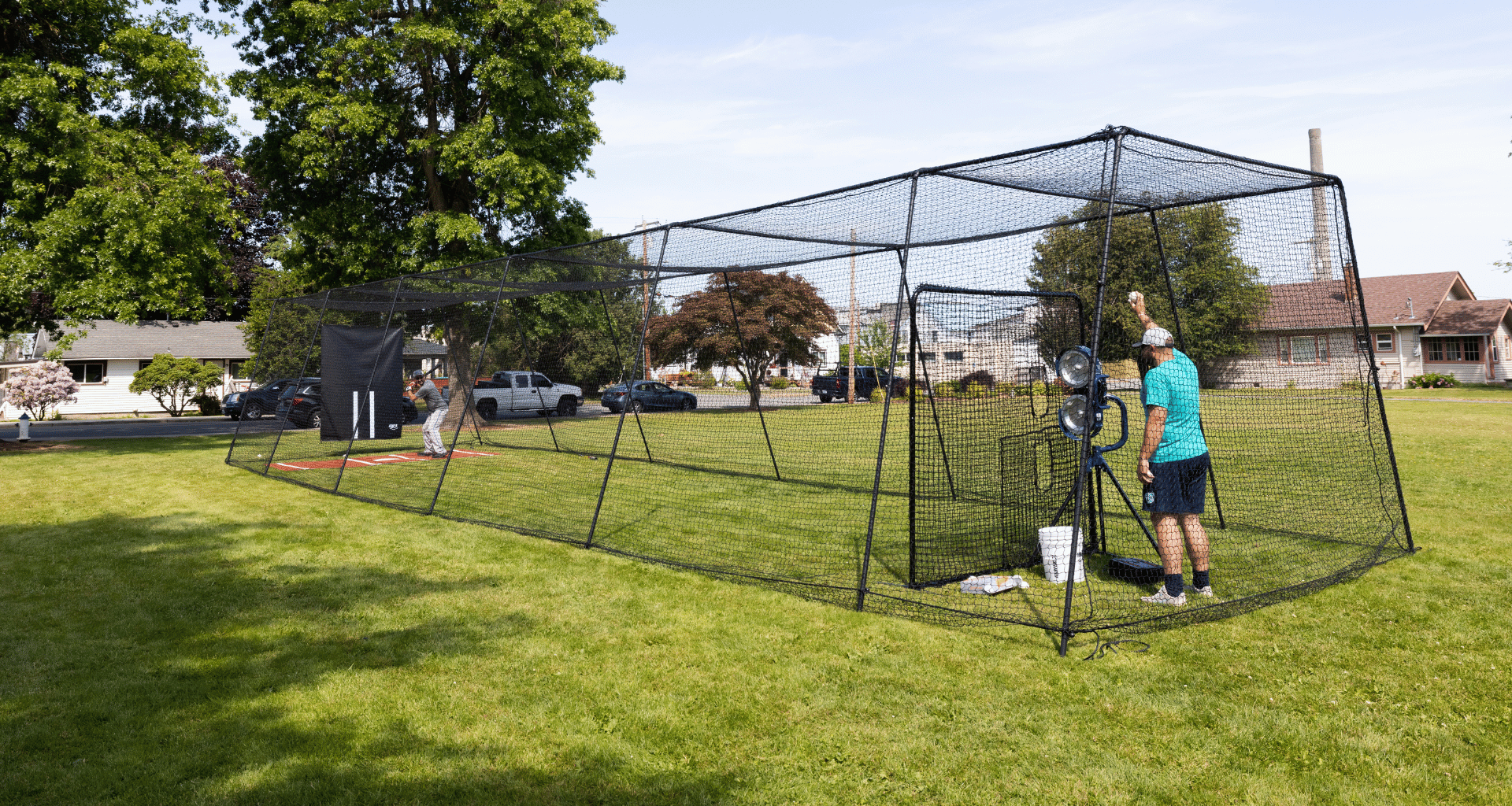 Trapezoid Batting Cage The Affordable Backyard Powerhouse
