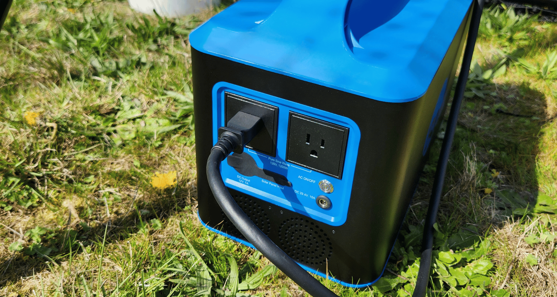 Close up of our Bata battery being used with our pitching machine
