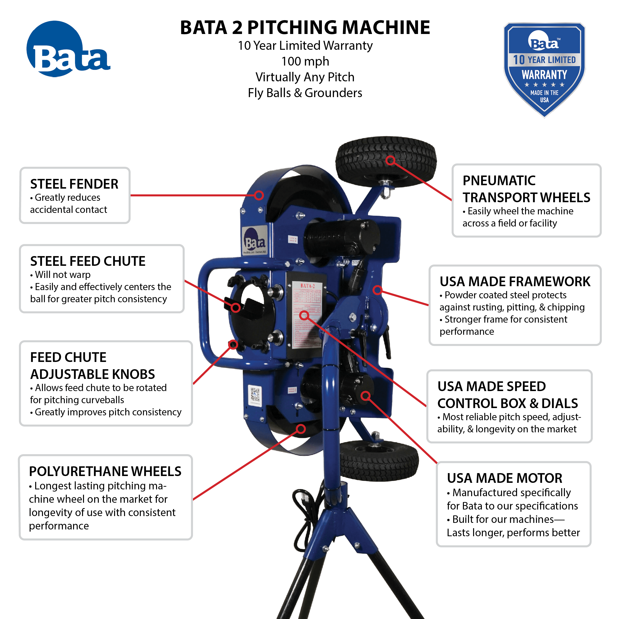 BATA-2 Pitching Machine