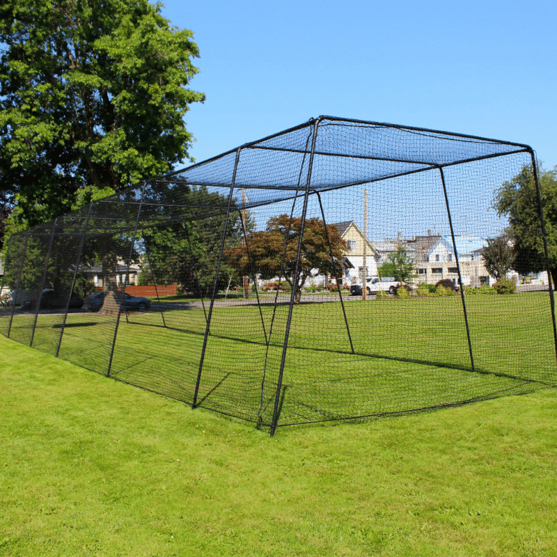 Freestanding Trapezoid Batting Cage Complete System