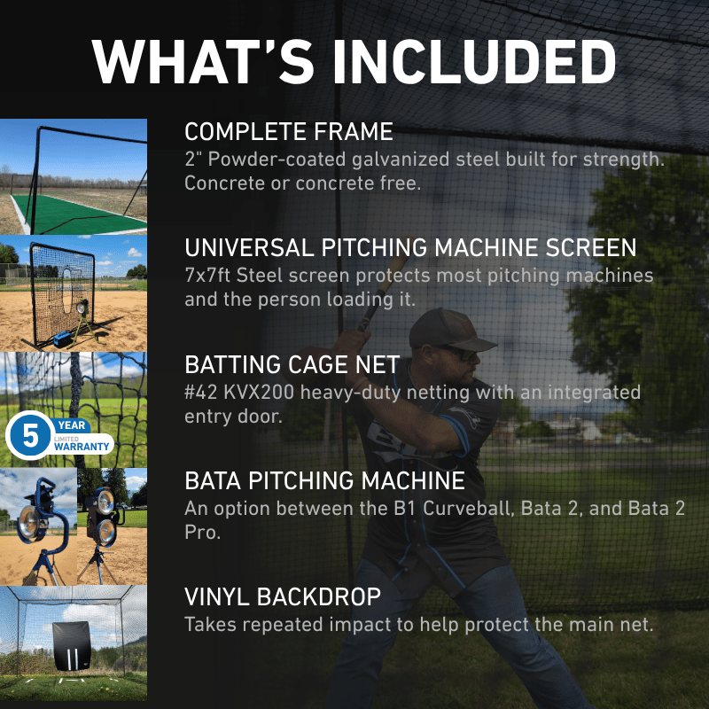 Iron Horse Ultra Batting Cage System
