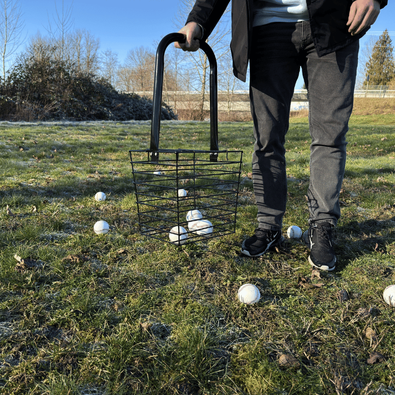 Pickup Hopper for Baseballs or Softballs