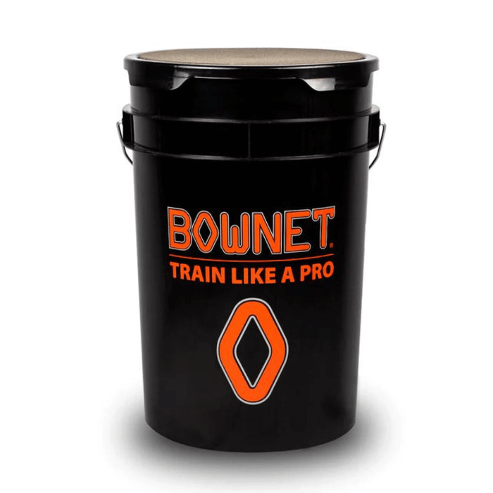 6 Gallon Bownet Ball Bucket /w Foam Padded Seat