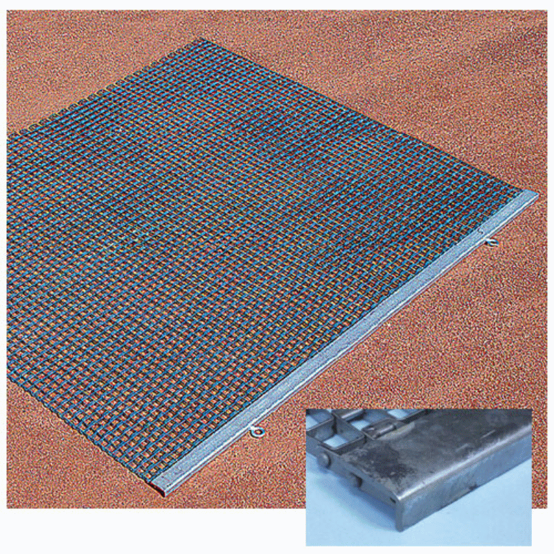 Monster Drag Mat (6ft W x 4ft L) in the baseball infield