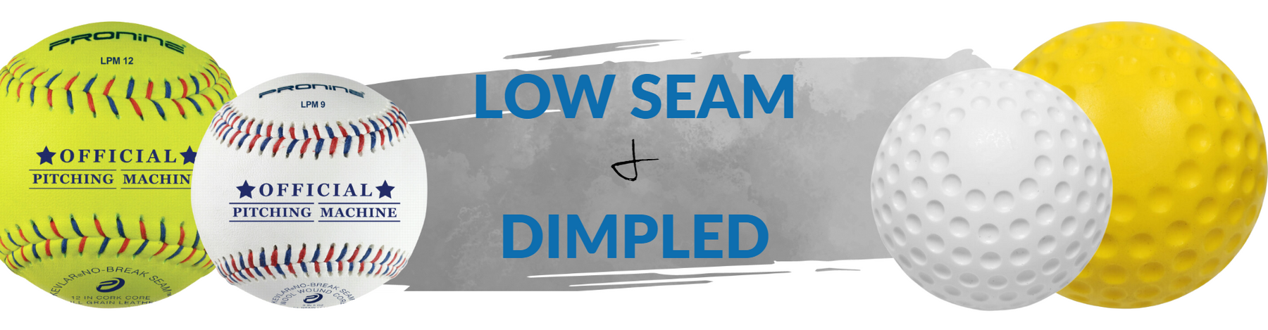 Why We Recommend Low Seam or Dimpled Baseballs For Your Pitching Machine