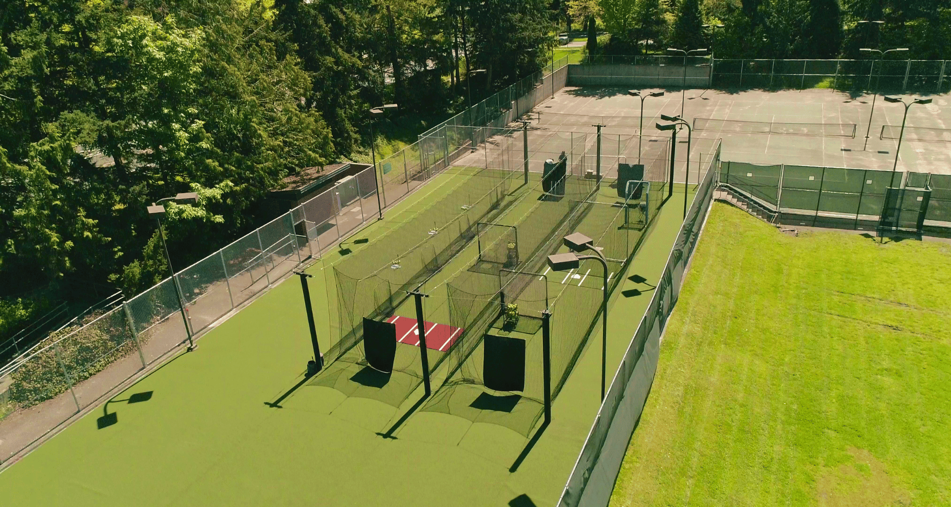 Top view of a double stall mastodon installed at western washington university