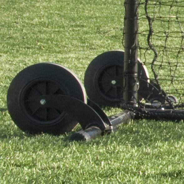 Standard Baseball Pitching L-Screen (Frame & Net) with Wheel Kit