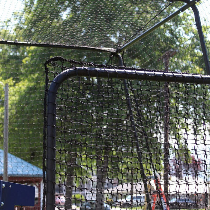 Standard Baseball Pitching L-Screen (Frame & Net) with Wheel Kit