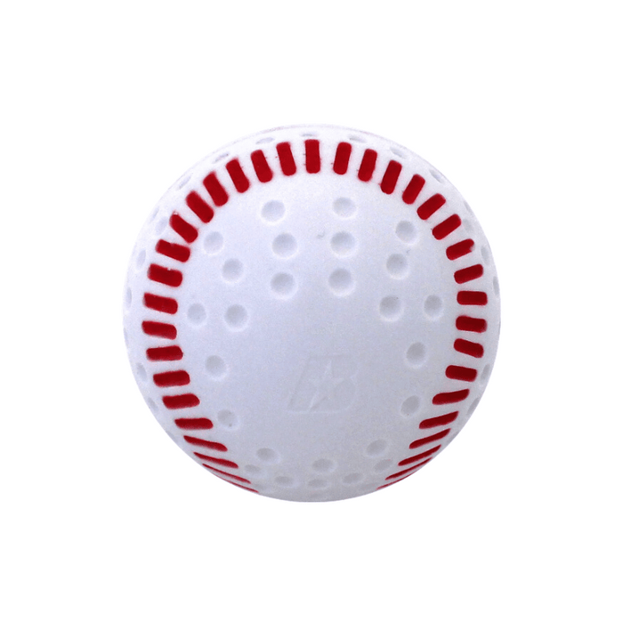 9in White Dimpled Baseballs with Simulated Red Seams