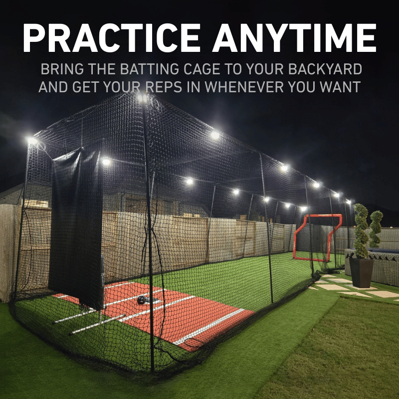 Freestanding Trapezoid Batting Cage (Complete)