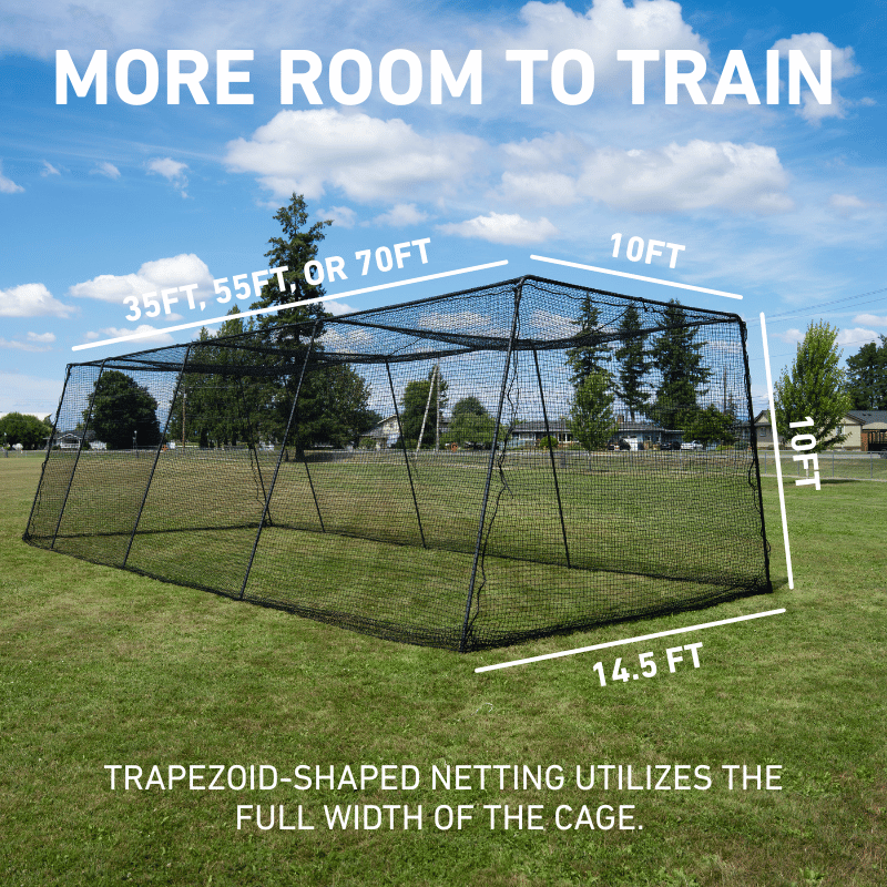 Freestanding Trapezoid Batting Cage (Complete)