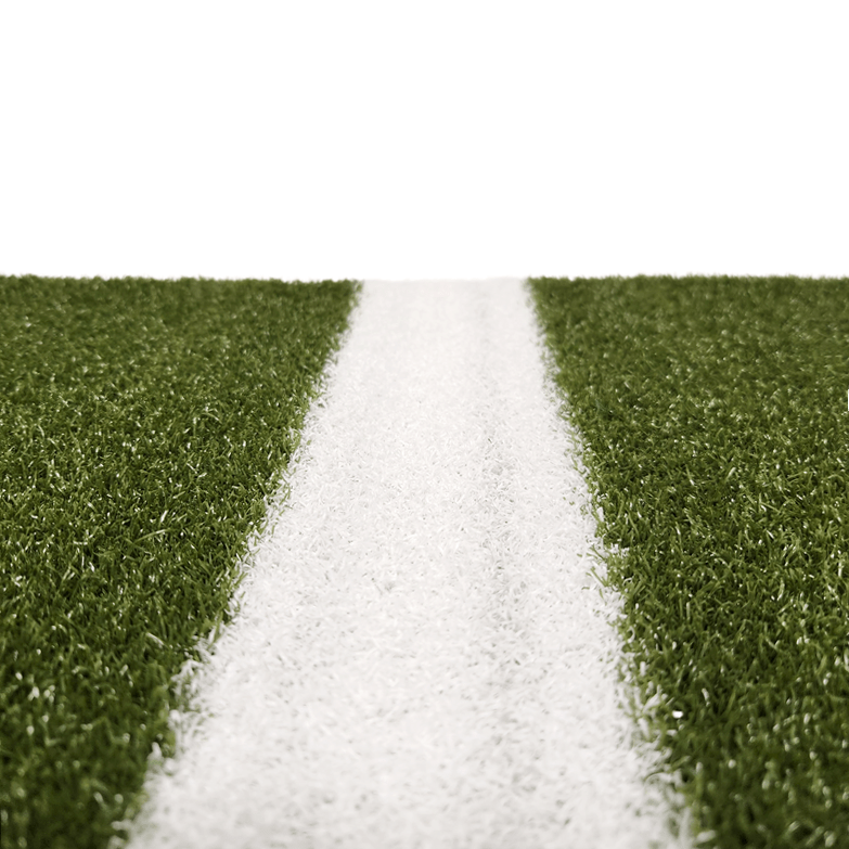 Deluxe Batter's Box Mat close up green and white